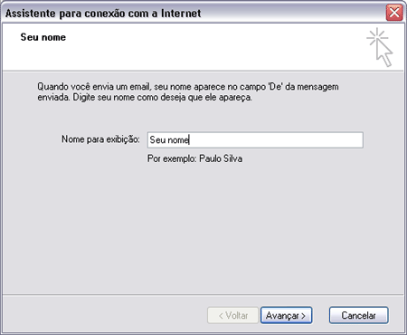 Como configurar o Outlook Express - Assistente para conexão com a Internet