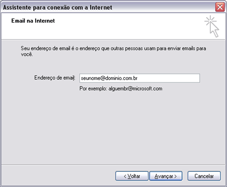 Como configurar o Outlook Express - Assistente para conexão com a Internet